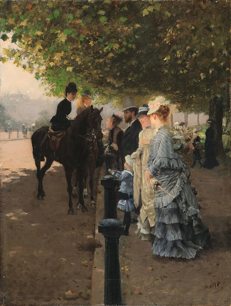 Giuseppe De Nittis - Donne eleganti ad Hyde Park, Londra